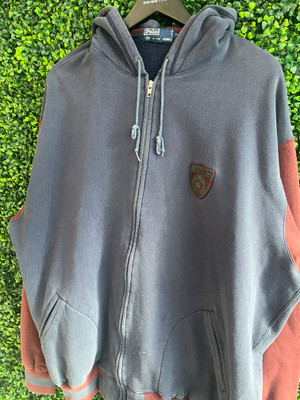 VINTAGE POLO RALPH LAUREN POLICE BADGE HOODIE