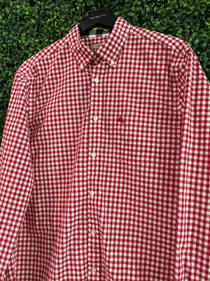 BURBERRY BRIT RED BUTTON UP