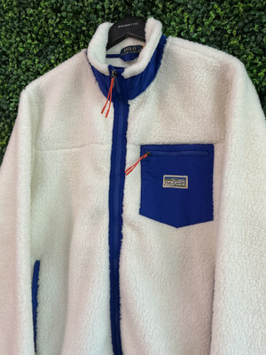 BRAND NEW POLO RALPH LAUREN WHITE FLEECE ZIP UP JACKET