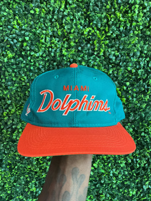 VINTAGE MIAMI DOLPHINS SPORTS SPECIALTIES SCRIPT TWILL SNAPBACK