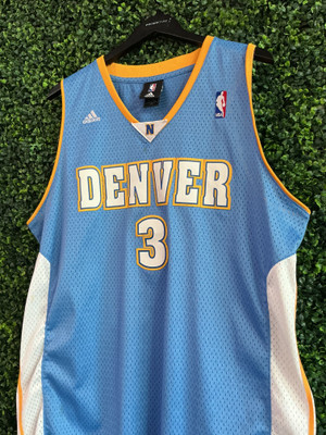 VINTAGE ALLEN IVERSON DENVER NUGGETS ADIDAS SWINGMAN JERSEY