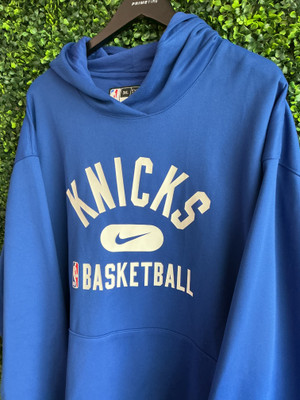 BRAND NEW NEW YORK KNICKS BLUE NIKE ENGINEERED HOODIE (SZ 3XL)