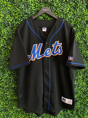 Majestic MLB New York Mets Overhead Baseball Jersey In White