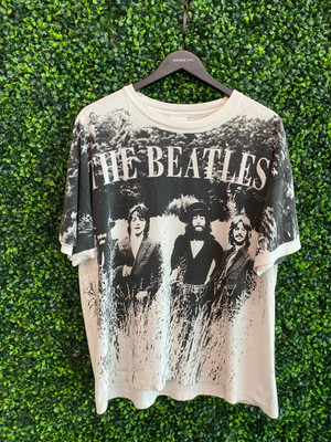 VINTAGE BEATLES ALL OVER PRINT TEE (XL)