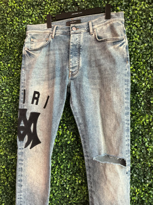 PURPLE-BRAND  LIGHT BLUE DISTRESSED JEANS (SZ 36)