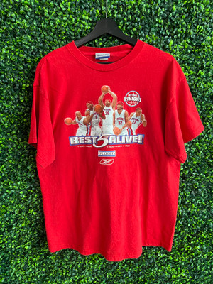 DETROIT PISTONS BEST 5 ALIVE REEBOK TEE