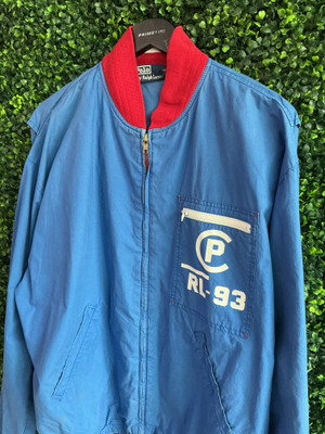 VINTAGE POLO RALPH LAUREN  CP-93 ZIP UP BLUER JACKET (SZ L)