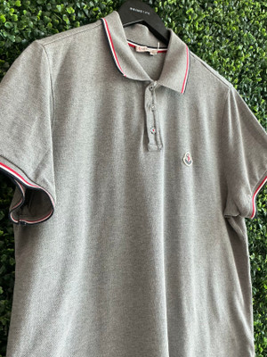 MONCLER LOGO PATCH COTTON POLO SHIRT
