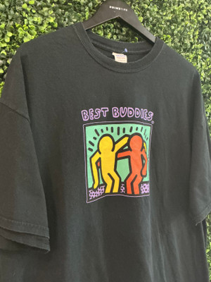 Y2K KEITH HARING BEST BUDDIES TEE (SZ XXL)
