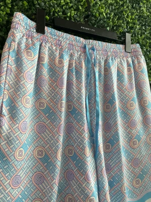 CASABLANCA PING PONG SILK SHORTS