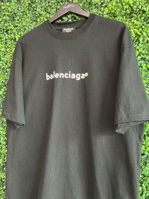 BALENCIAGA BLK LOGO TEE