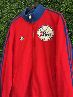 VINTAGE PHILADELPHIA 76ERS ADIDAS WARMUP JACKET