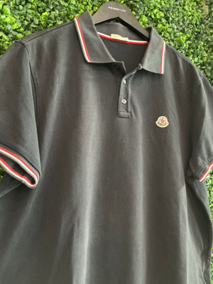 MONCLER BLUE POLO