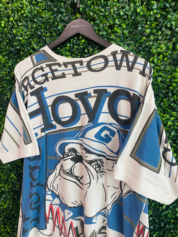 VINTAGE GEORGETOWN HOYAS ALL OVER PRINT TEE