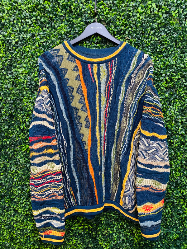 COOGI SWEATER YELLOW/ ORANGE/GREEN