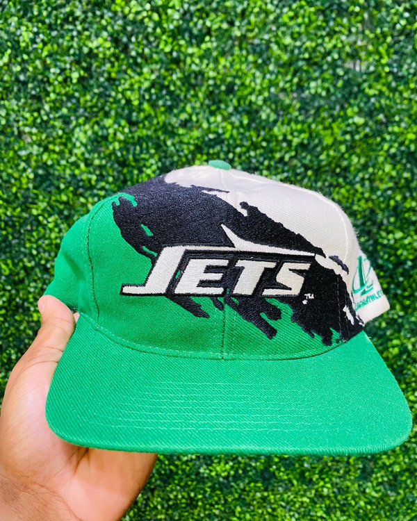 VINTAGE NEW YORK JETS LOGO ATHLETIC SPLASH SNAPBACK - Primetime