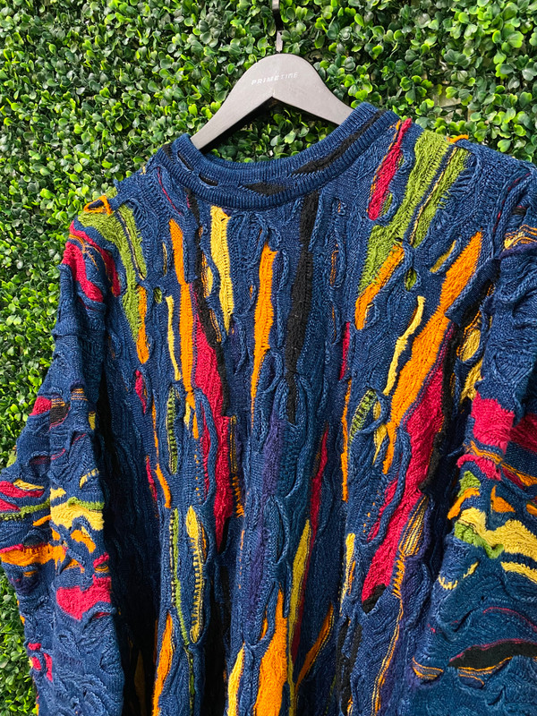 COOGI MULTICOLOR MERCERIZED COTTON SWEATER