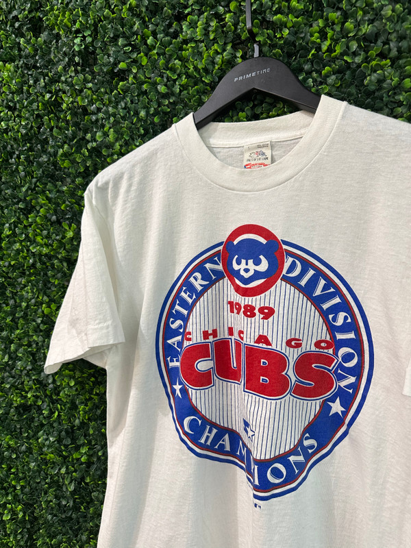 VINTAGE 1989 CHICAGO CUBS EASTERN DIVISION CHAMPS TEE