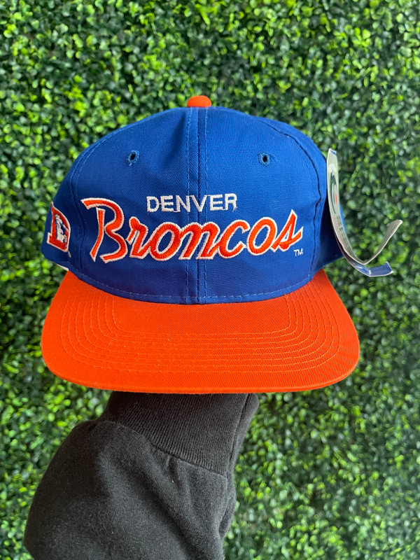 DEADSTOCK VINTAGE DENVER BRONCOS SPORTS SPECIALTIES SCRIPT SNAPBACK -  Primetime