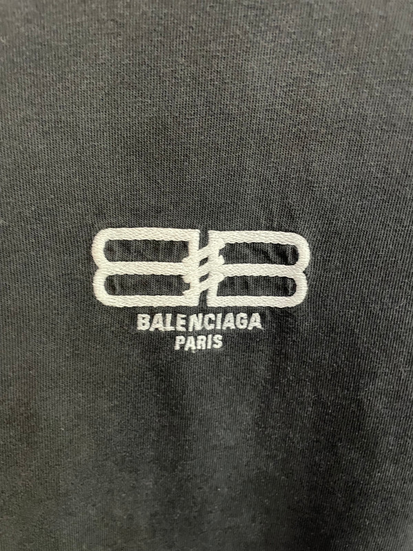 BALENCIAGA BB BLACK TEE