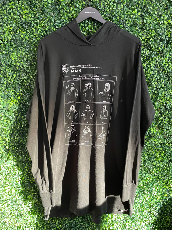 MAISON MARGIELA 6 SIGN LANGUAGE HOODIE