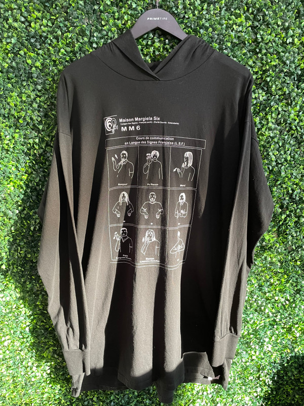 MAISON MARGIELA 6 SIGN LANGUAGE HOODIE