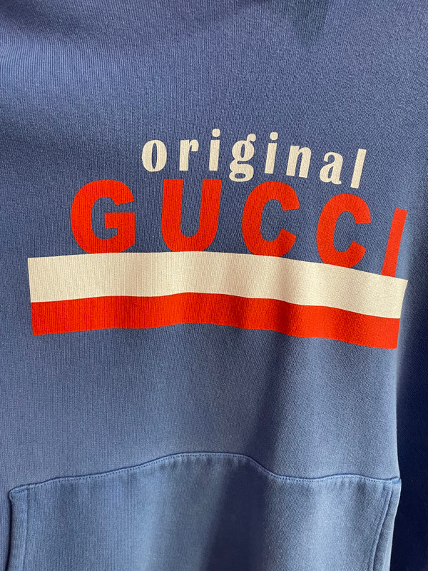 GUCCI BLUE ORANGE HOODIE