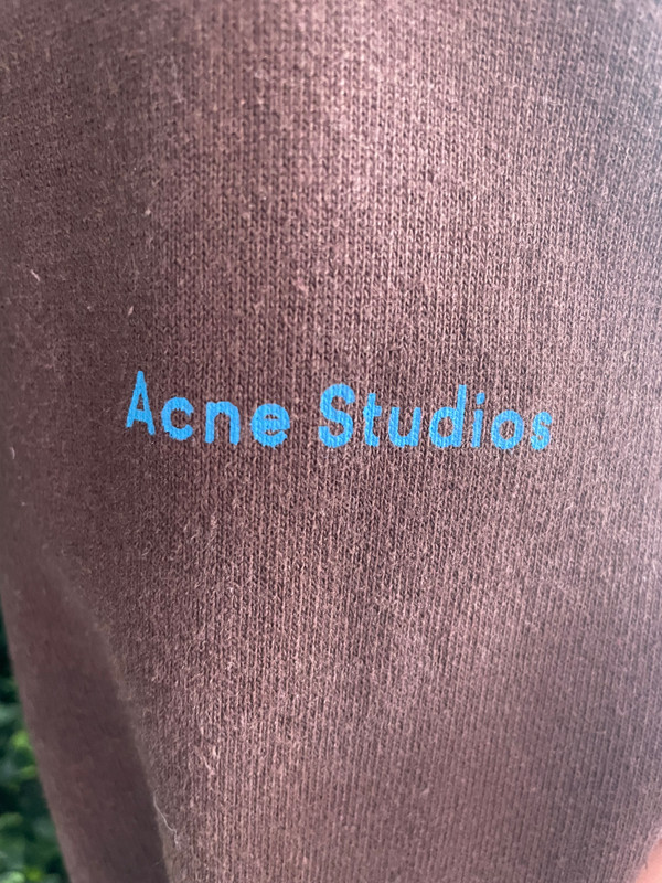 ACNE STUDIOS BROWN ART HOODIE