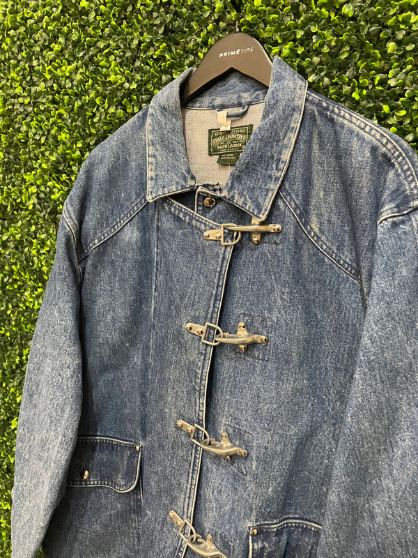 VINTAGE POLO COUNTRY DENIM FIREMAN JACKET - Primetime