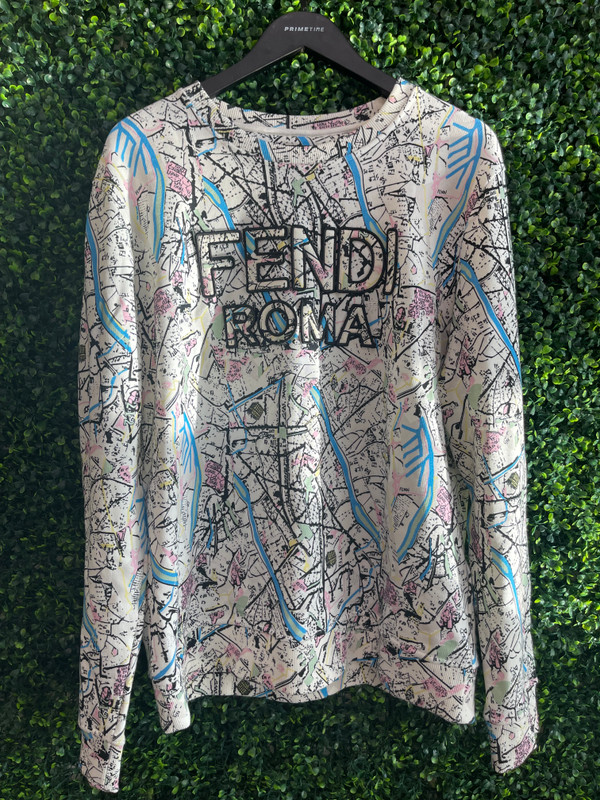 FENDI ABSTRACT CREWNECK (SZ XL)