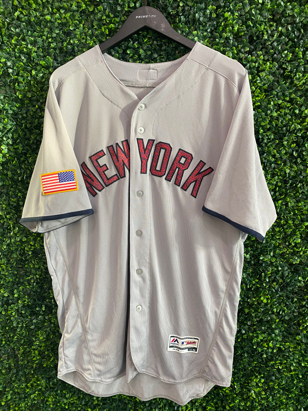 BRAND NEW NY YANKEES AUTHENTIC FLAG PATCH MAJESTIC JERSEY