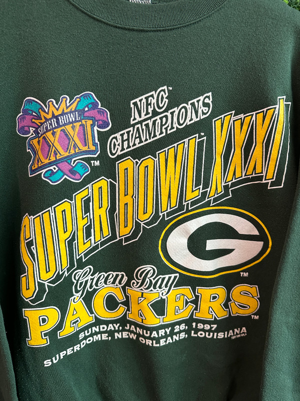 VINTAGE GREEN BAY PACKERS SUPER BOWL XXXII CREWNECK