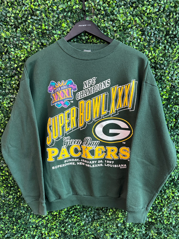 VINTAGE GREEN BAY PACKERS SUPER BOWL XXXII CREWNECK
