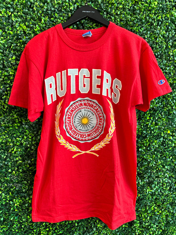 VINTAGE RUTGERS CHAMPION CREST TEE