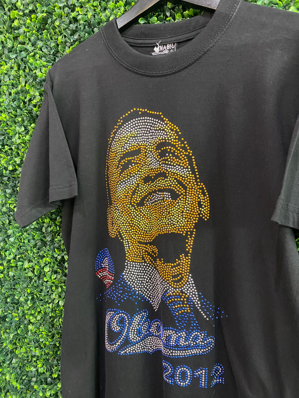 OBAMA BEDAZZLED TEE