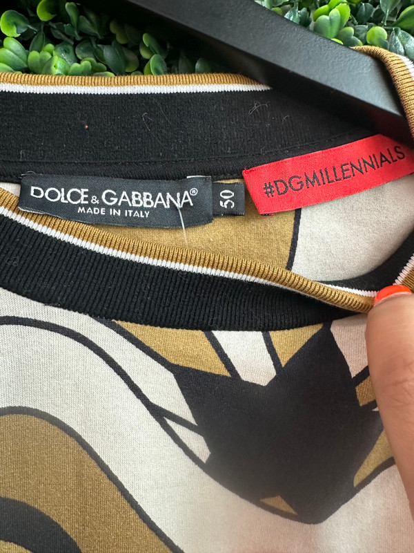 DOLCE & GABANNA GOLD/BLACK TEE