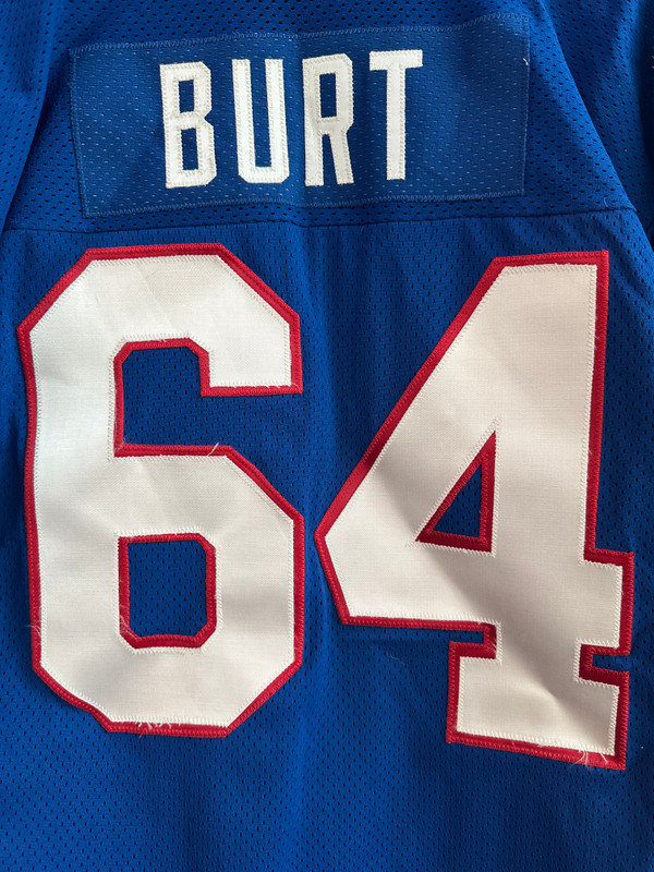 VINTAGE JIM BURT AUTHENTIC NY GIANTS SANDKNIT JERSEY