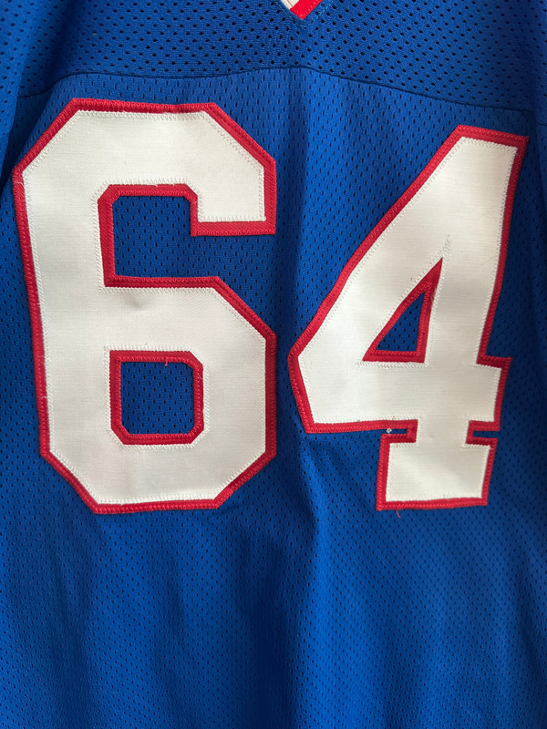 VINTAGE JIM BURT AUTHENTIC NY GIANTS SANDKNIT JERSEY