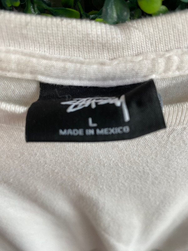 STUSSY WHITE BLACK GRADIENT TEE