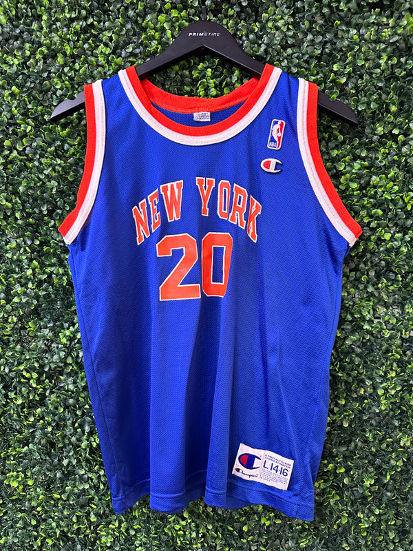 VTG ALLAN HOUSTON YOUTH NEW YORK KNICKS CHAMPION JERSEY