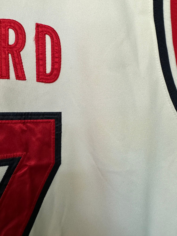 AUTHENTIC LARRY BIRD TEAM USA NIKE AUTHENTIC JERSEY (LIGHT DISCOLORATION ON BACK)