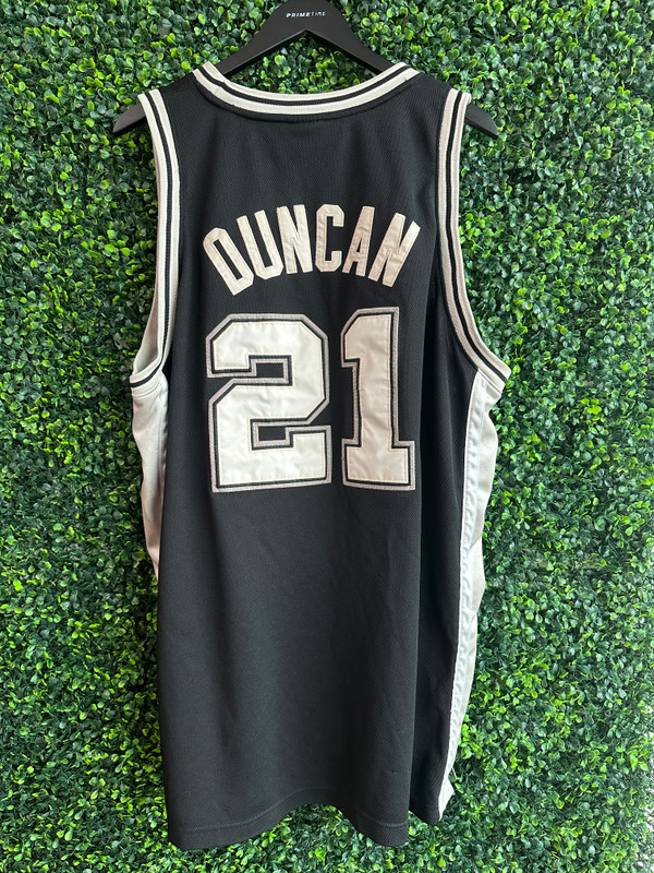 TIM DUNCAN SAN ANTONIO SPURS REEBOK AUTHENTIC JERSEY