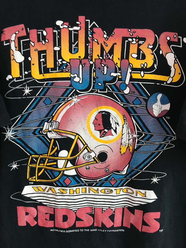 VINTAGE WASHINGTON REDSKINS THUMBS UP GRAPHIC TEE
