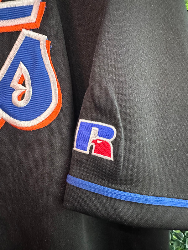 NY METS BLACK RUSSELL ATHLETIC JERSEY