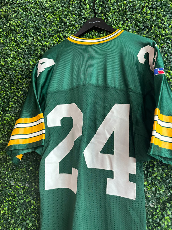 RARE VINTAGE TIM HAUCK GREEN BAY PACKERS AUTHENTIC RUSSELL ATHLETIC NFL 75TH ANNIVERSARY JERSEY