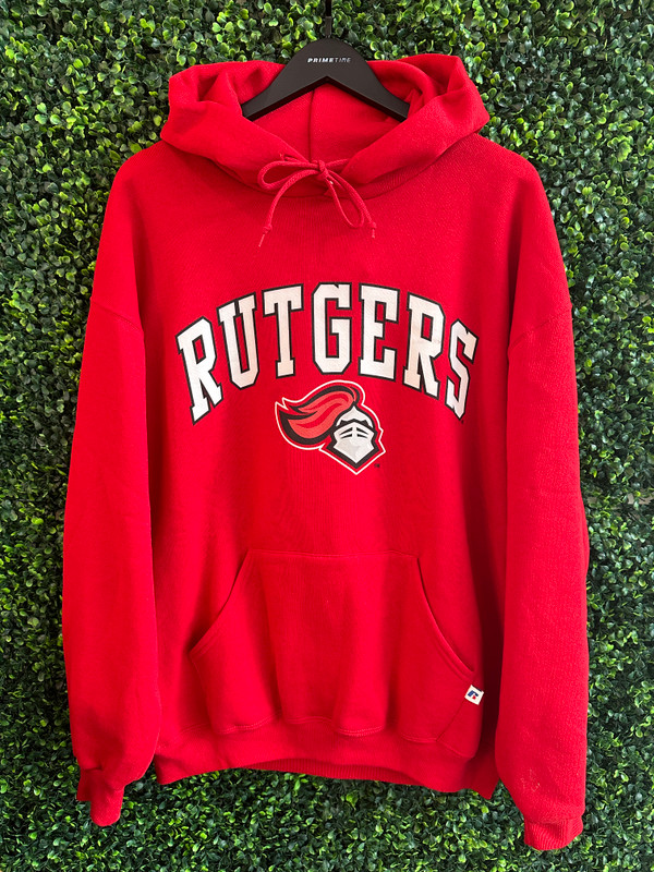 RUTGERS RUSSELL ATHLETIC RED HOODIE