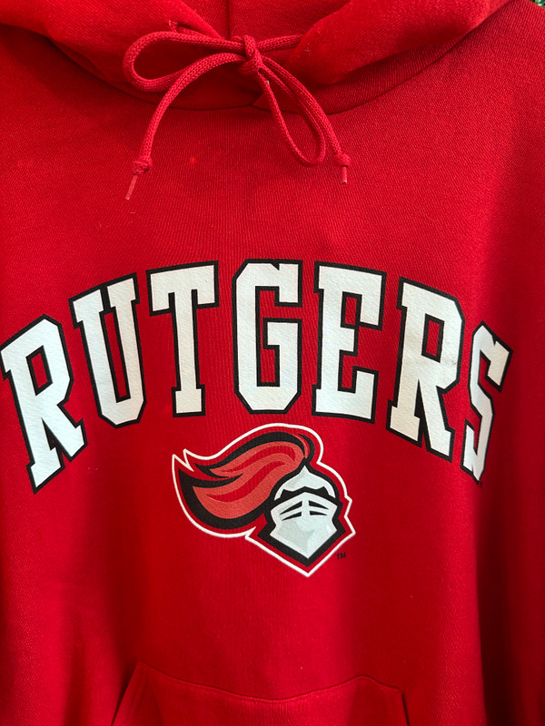 RUTGERS RUSSELL ATHLETIC RED HOODIE