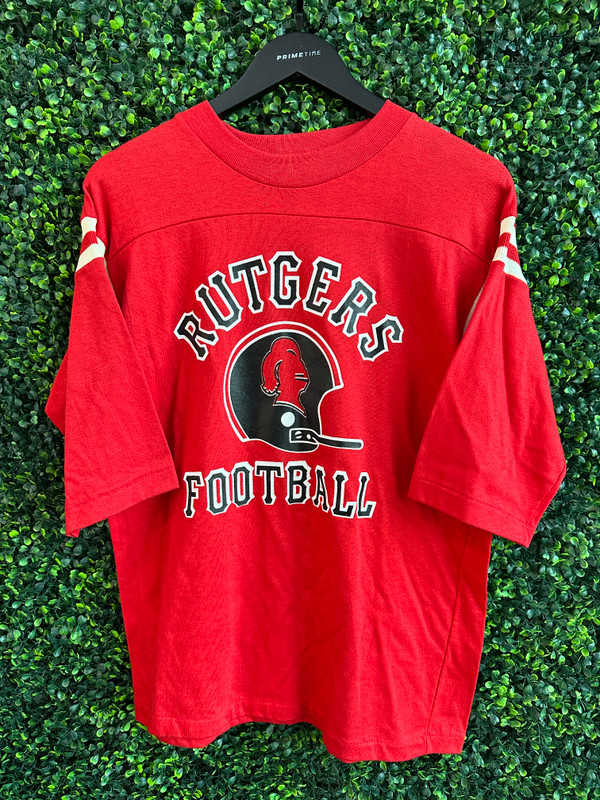 VINTAGE RUTGERS FOOTBALL ARTEX HENLEY
