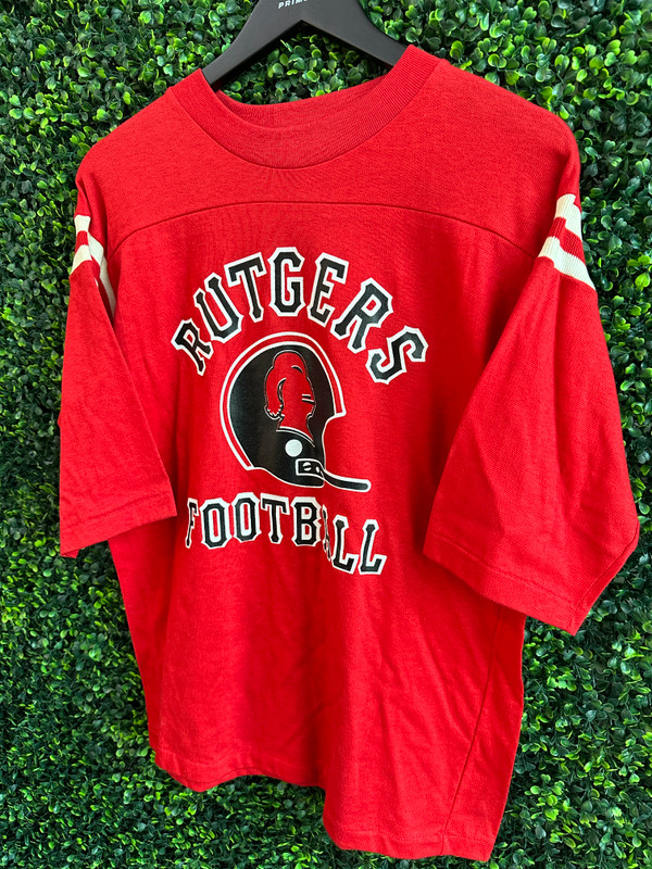 VINTAGE RUTGERS FOOTBALL ARTEX HENLEY