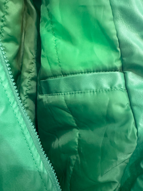 VINTAGE AFRICA STEVE & BARRYS POLY LEATHER JACKET
